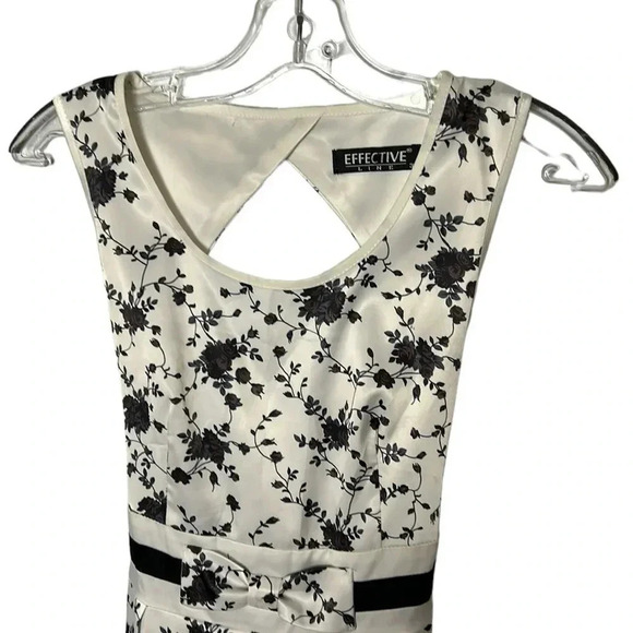 50’s,Satin look,why women kill,dress,cut out,Shiny,bow wrap,sleeveless,retro - Picture 10 of 16